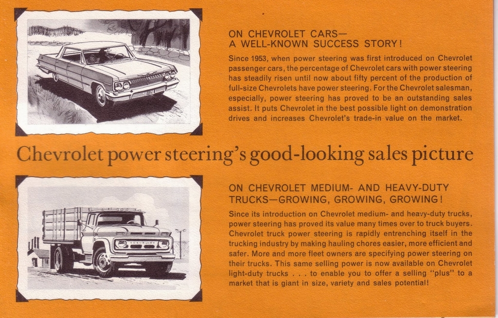 1963 Chevrolet Power Steering Profit Booklet Page 5